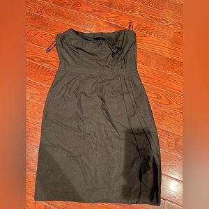 LOFT Black Strapless Dress